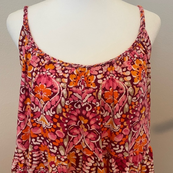 Old Navy Pink and Orange Floral Dress - Picture 2 of 5